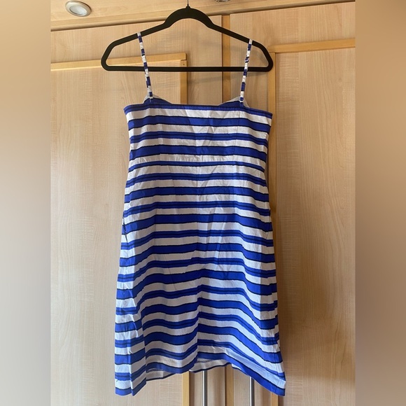Gap Blue&White Striped Nautical Summer Dress Size 10 - Picture 4 of 7